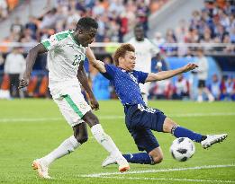 Football: Japan vs Senegal at World Cup