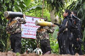 Boys, football coach missing in Thai cave