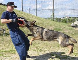 Deployment of police dog for G20