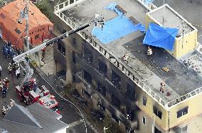 Fire at Kyoto animation studio