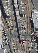 Return to full train service after collision in Yokohama