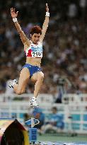 Russia's Lebedeva captures gold in women's long jump