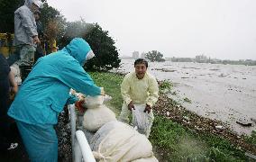 Typhoon rips through Tokyo metropolitan area