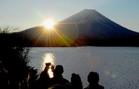 1st sunrise of 2016 at Mt. Fuji