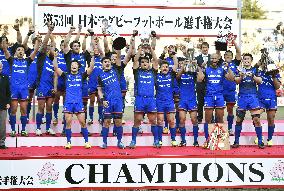 Panasonic top Teikyo Univ. to complete league/cup double