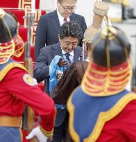 Japanese prime minister arrives in Ulan Bator for ASEM summit