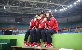 Olympic scenes: Japan's wrestling gold-winning trio
