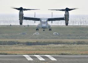 Osprey demonstration flight in Saga