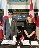 Japan-Canada foreign minister talks