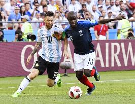 Football: France vs Argentina at World Cup