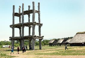 Ancient ruins in northeastern Japan