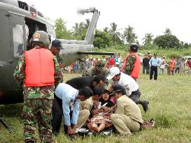 Woman rescued on Nias Island after quake