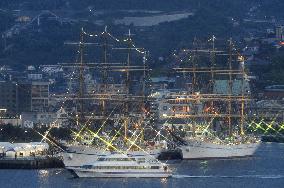 Sailboat festival opens in Nagasaki