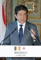 Abe, Belgian PM Michel agree to set up counterterrorism talks