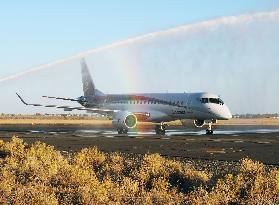Prototype of Japanese-made MRJ commercial aircraft