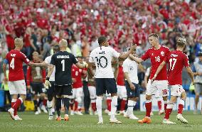 Football: Denmark vs France at World Cup