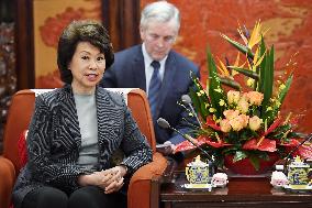 Chinese Premier Li, U.S. Transport Secretary Chao
