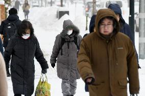 Cold wave grips Hokkaido