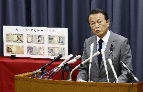 New Japanese banknotes