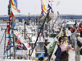 Recovery in 2011 tsunami-hit area in Japan