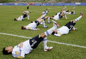 Japan prepare for World Cup warm-up match against Ivory Coast