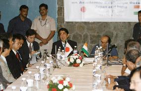 Abe joins meeting of Japan, India university heads in New Delhi