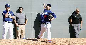 Maeda at Dodgers spring training