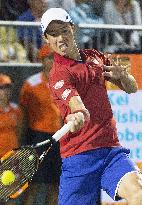 Japan's Nishikori in 4th round match at Miami Open
