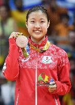 Okuhara takes women's badminton singles bronze in walkover