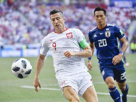 Football: Japan vs Poland at World Cup