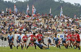 Rugby stadium opens in tsunami-hit city