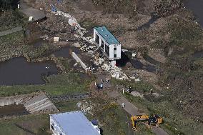 Aftermath of Typhoon Hagibis in Japan