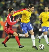 Brazil beat N. Korea 2-1 at World Cup Group G match