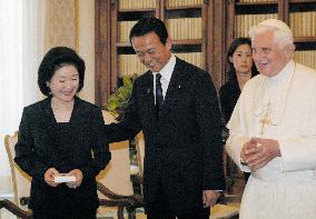 Japanese Prime Minister Aso meets with Pope Benedict XVI