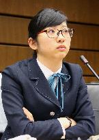 Hiroshima high school girl speaks at CTBT symposium