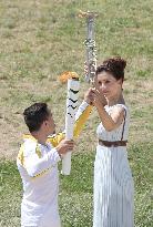 Lighting of Olympic torch for Rio Games