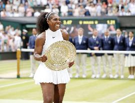 S. Williams defeats Kerber to win seventh Wimbledon title