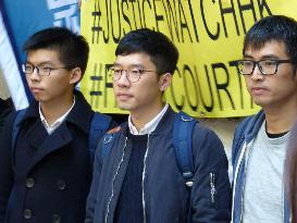 H.K. occupy trio appealing prison term in top court