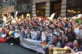 Tokyo Rainbow Pride members at WorldPride in N.Y.