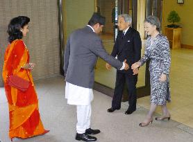 Nepalese crown prince meets with emperor