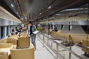 Bullet train billed as "world's fastest art experience" unveiled