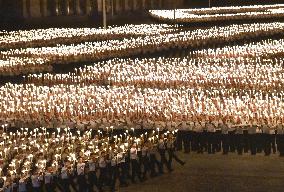 Celebration parade in Pyongyang