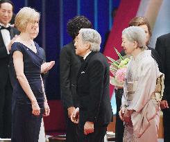 Emperor, empress talk with Japan Prize laureate