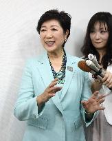 Koike camp sweeps Tokyo assembly race, beats Abe's LDP
