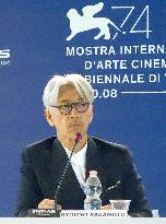Musician Sakamoto at Venice Int'l Film Festival