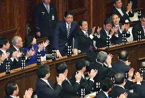 Abe re-elected as Japan PM after election victory
