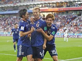 Football: Japan vs Senegal at World Cup