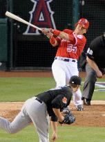 Angels' Matsui 4-for-4, including homer, against Blue Jays