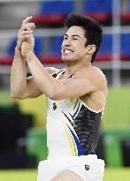 Olympic scenes: Japanese-Brazilian bronze medalist in floor exercise