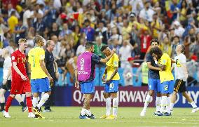 Football: Belgium vs Brazil at World Cup